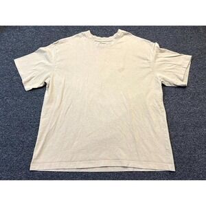 RGSTR Relaxed Boxy Fit T-Shirt Mens XL Tan Beige Cotton Crew Neck Everyday Wear